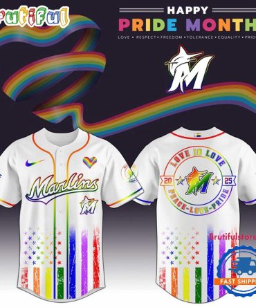 Miami Marlins 2025 Happy Pride Month Limited Edition Baseball Jersey