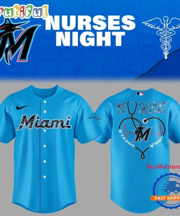Miami Marlins Nurses Night 2025 Jersey Shirt