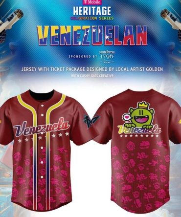 Limited Edition Venezuela Heritage Jersey With Exclusive Ticket Package – Designed By Local Artist