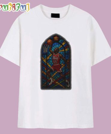 Michael Jordan Mj Chicago Bulls Stained Glass T Shirt