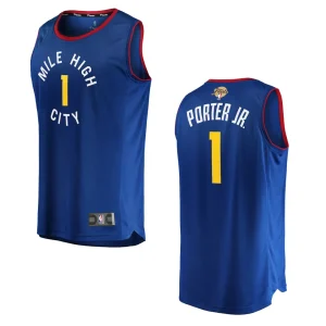 Michael Porter Jr. Blue 2023 NBA Finals Denver Nuggets Fast Break Player Jersey - Alzaintravels