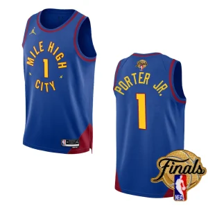 Michael Porter Jr. Blue 2023 NBA Finals Denver Nuggets Statement Edition Jersey - Alzaintravels