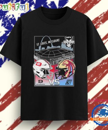 Michigan Panthers Vs Dc Defenders 2025 Ufl Championship Matchup St. Louis, Missouri Stadium T Shirt