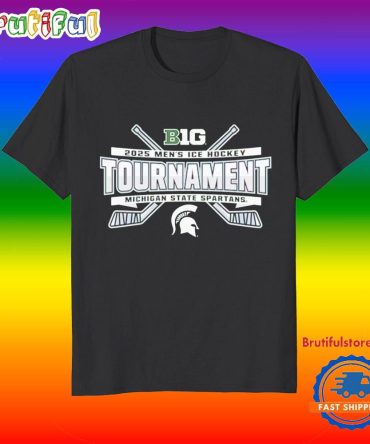 Michigan State Spartans 2025 Big Ten Hockey Tournamen T Shirt