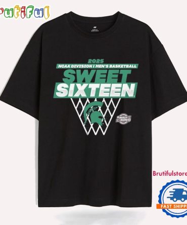 Michigan State Spartans Men’S Basketball Sweet Sixteen Traditional 2025 T Shirt