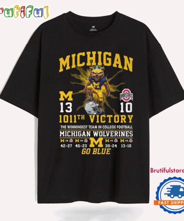 Michigan Wolverines 1011Th Victory The Winningest Team Go Blue T Shirt
