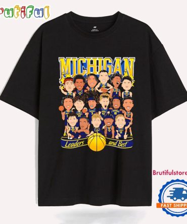 Michigan Wolverines Basketball Leaders And Best Caricature T Shirt
