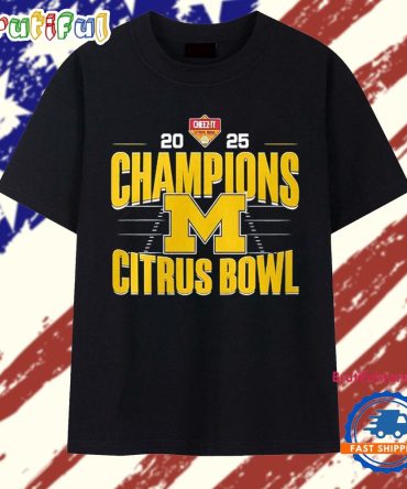 Michigan Wolverines Citrus Bowl Champions 2025 Football T Shirt