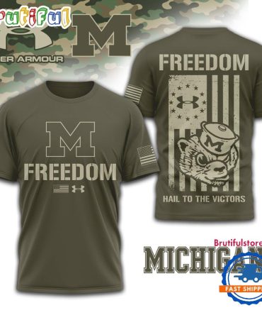 Michigan Wolverines Ncaa Freedom Under Armour Limited Edition 3D Shirt
