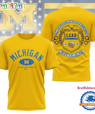 Michigan Wolverines Ncaa Law Appreciation Month Unisex 3D Shirt