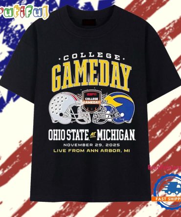 Michigan Wolverines Vs Ohio State Buckeyes 2025 Collage Gameday T Shirt