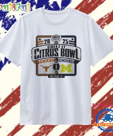 Michigan Wolverines Vs. Texas Longhorns 2025 Cheez-It Citrus Bowl Matchup T Shirt