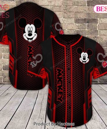 Retro Mickey Mouse Baseball Jersey – Bold Graphic Tee For Fans