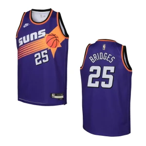 Youth Phoenix Suns 2022-23 Classic Edition Mikal Bridges Purple Jersey - Alzaintravels