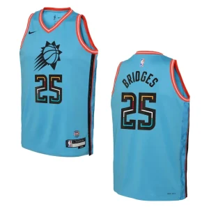 Phoenix Suns 2022-23 City Edition Youth Mikal Bridges Turquoise Jersey - Alzaintravels