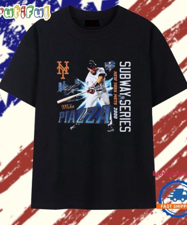 Mike Piazza New York Mets 2000 Subway Series T Shirt