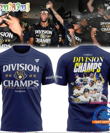 Milwaukee Brewers 2025 Nl Central Division Champions This Season Is For Ueck Graphic 3D Shirt