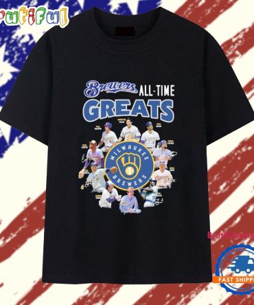 Milwaukee Brewers All-Time Greats Signature T Shirt