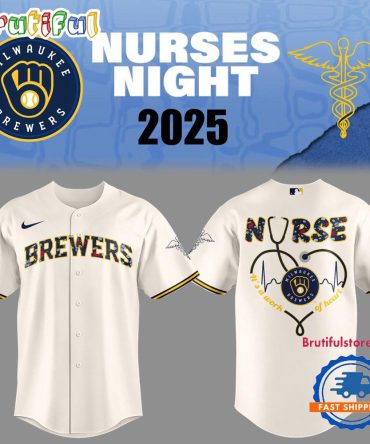 Milwaukee Brewers Baseball Nurses Night 2025 White Jersey Shirt