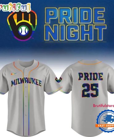 Milwaukee Brewers Pride Night Limited Edition Baseball Jersey