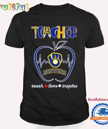 Milwaukee Brewers Teachers’ Pride Heart Teacher Appreciation Week T Shirt