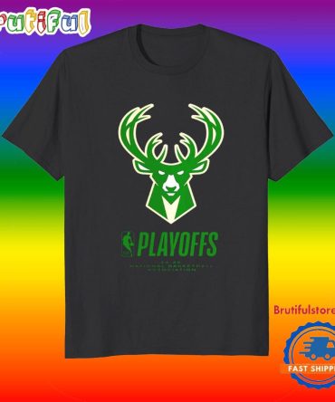 Milwaukee Bucks 2025 Nba Playoffs Logo T Shirt