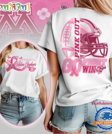 Minnesota Golden Gopher Tackle Breast Cancer New Design Unisex T Shirt
