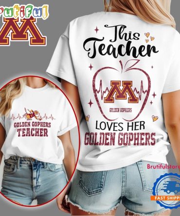 Minnesota Golden Gophers Teacher Appreciation Month Vintage T Shirt (New Size)