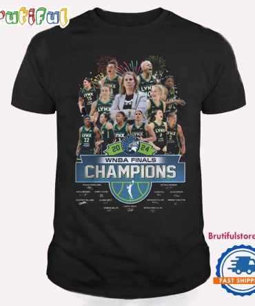Minnesota Lynx 2024 Wnba Finals Champions Basketball Signature T Shirt