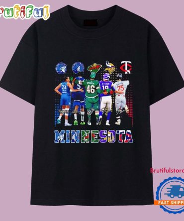 Minnesota Sports Team Player Signatures 2025 T Shirt