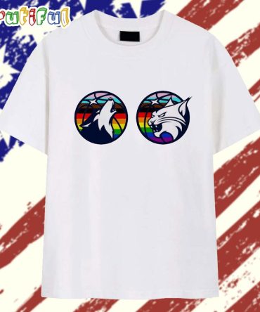 Minnesota Timberwolves And Minnesota Lynx Pride Month Logo T Shirt