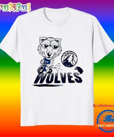 Minnesota Timberwolves Wolves Mascot Riding T Shirt