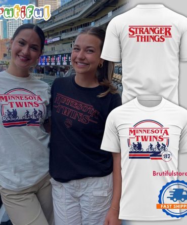 Minnesota Twins Stranger Things White T-Shirt