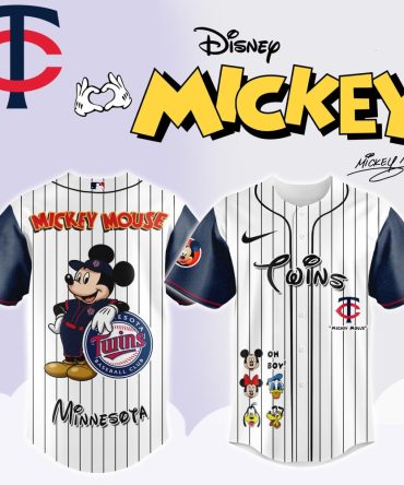 Disney Mickey Mouse Twins Jersey – Official Mlb Fan Gear For Kids & Adults