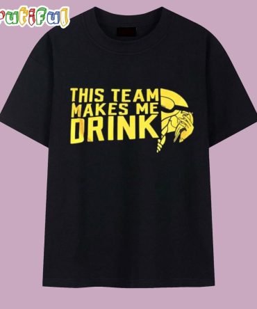 Minnesota Viking This Team Make Me Drink T Shirt