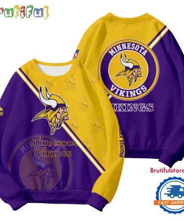 Minnesota Vikings 2025 Nfl Customized Round Neck Sweatshirt