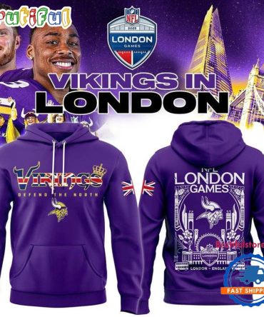 Minnesota Vikings 2025 Nfl London Game Hoodie Shirt