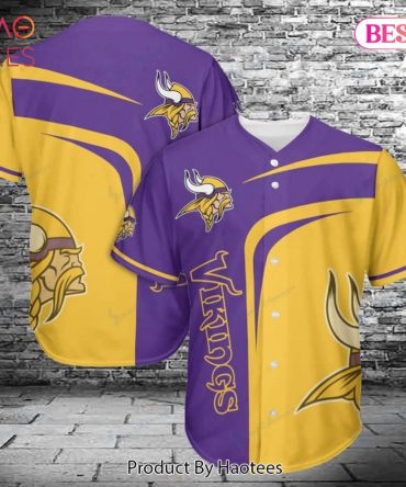 Men'S Purple & Gold Vikings Baseball Jersey - Bold Fan Apparel For Game Day
