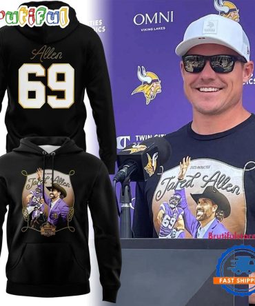 Minnesota Vikings Jared Allen Class Of 2025 Hoodie