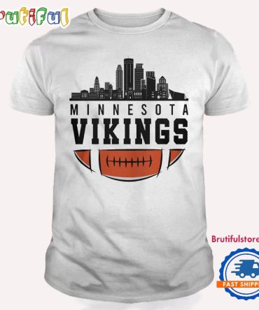Minnesota Vikings Nfl 2025 City Skyline T Shirt