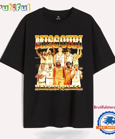Missouri Men’S Basketball Team Collage Ncaa 2025 T Shirt