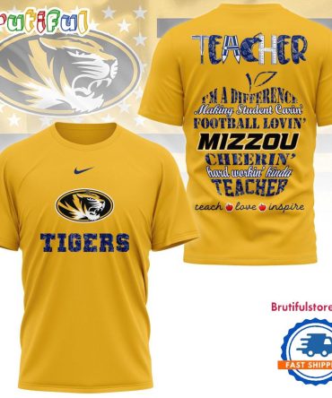 Missouri Tigers Teacher Pride Unisex 3D Shirt