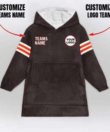 Cleveland Football Blanket Hoodie