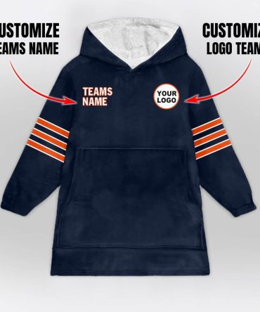 Chicago Football Blanket Hoodie