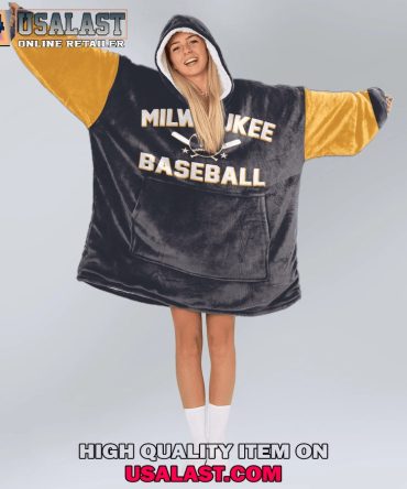 Hot Mlb Milwaukee Brewers Baseball Blanket Hoodie