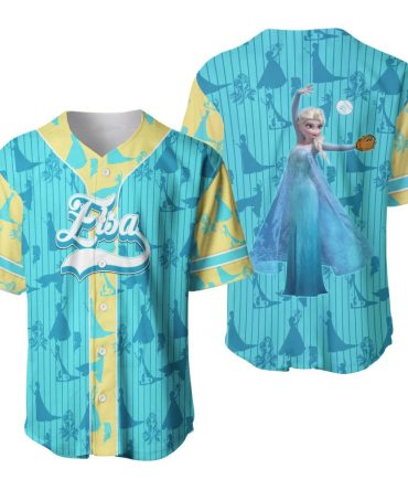 Kids' Elsa Baseball Jersey – Stylish Frozen-Themed Shirt For Fans