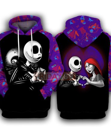 Tnbc T-Shirt Jack Nightmare Matching Couple T-Shirt Disney Hoodie Shirt