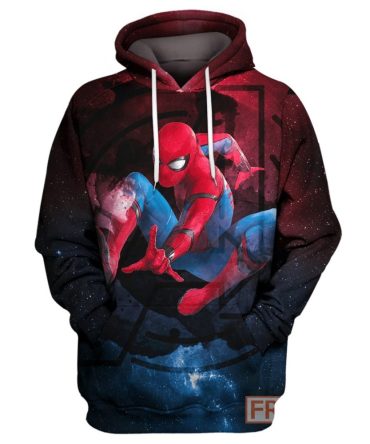 Marvel Spiderman Hoodie Spidey Galaxy T-Shirt Amazing Marvel Spiderman Shirt