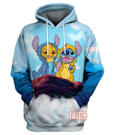 Stitch Lk T-Shirt Stitch And Simba T-Shirt Amazing Dn Hoodie
