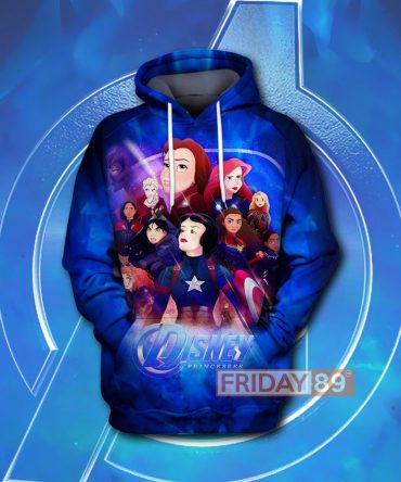 Dn T-Shirt Princesses Avengers Crossover Blue T-Shirt Hoodie
